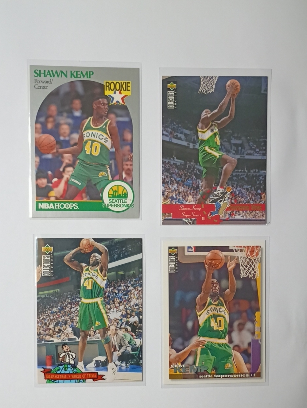 Shawn Kemp Seattle SuperSonics Basketball Card - Green Set